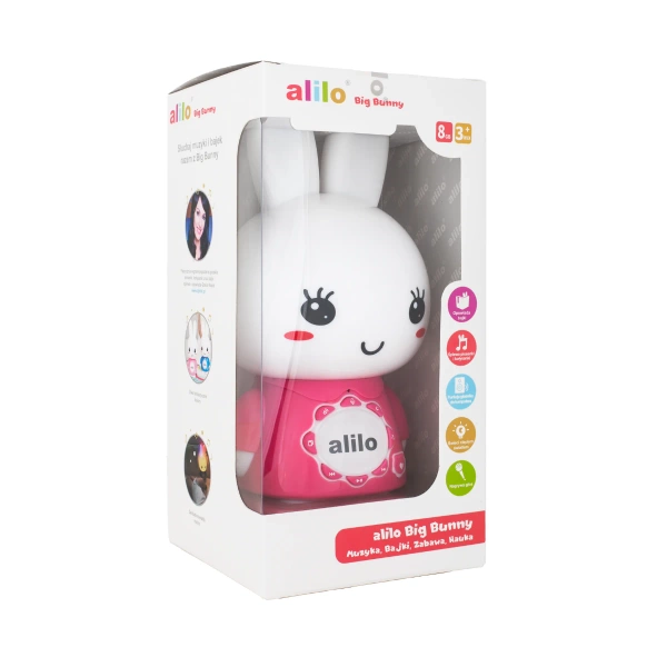 Króliczek Alilo Big Bunny G7C PINK - różowy