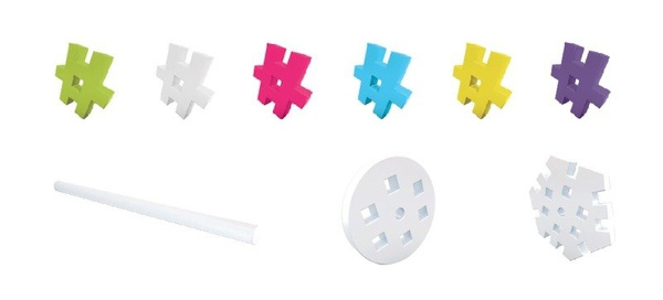 Klocki konstrukcyjne Meli Constructor Pink 200 el. – zestaw 3+