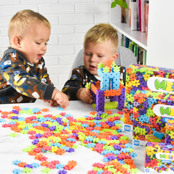 Klocki konstrukcyjne Meli Basic 50 el. wafle – zestaw 3+