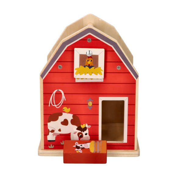 Wooden sorter with blocks - Farm