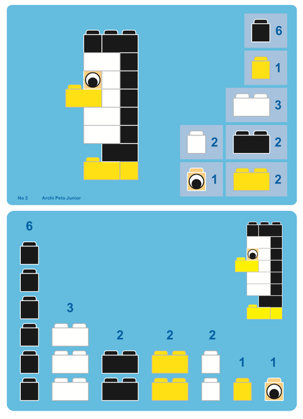 Klocki Archi Pets Junior 350 el. zwierzątka – Little Architect 5+