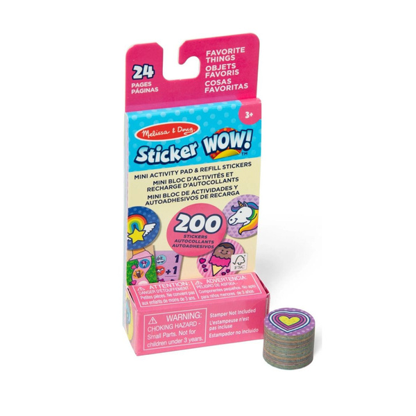 Sticker Wow - wkład + mini książeczka - Jednorożec