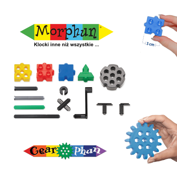 Morphun GearPhun Pojazdy 324 el. – klocki konstrukcyjne 4+