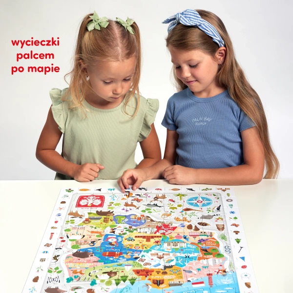 Puzzle obserwacyjne CzuCzu Mapa Polski edukacyjne 4+
