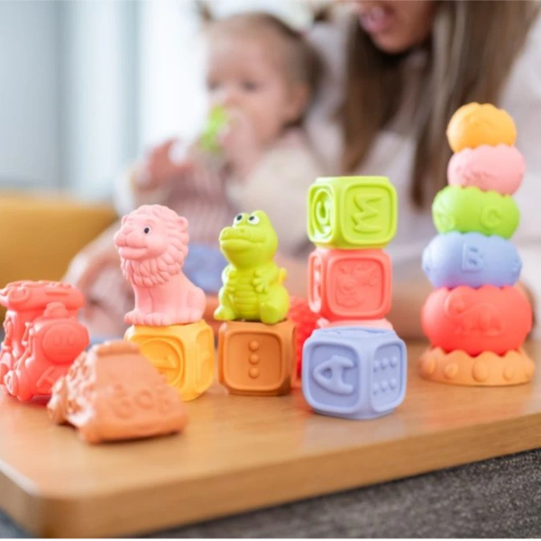 Large set of sensory toys with vehicles - 14 el.