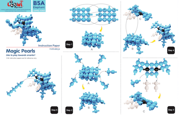 Duże klocki konstrukcyjne Big Loowi Edu 200 elementów 3+