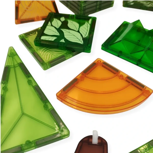 Jungle Magnetic Tiles 30 Pieces with Animals – X-Bida 3+