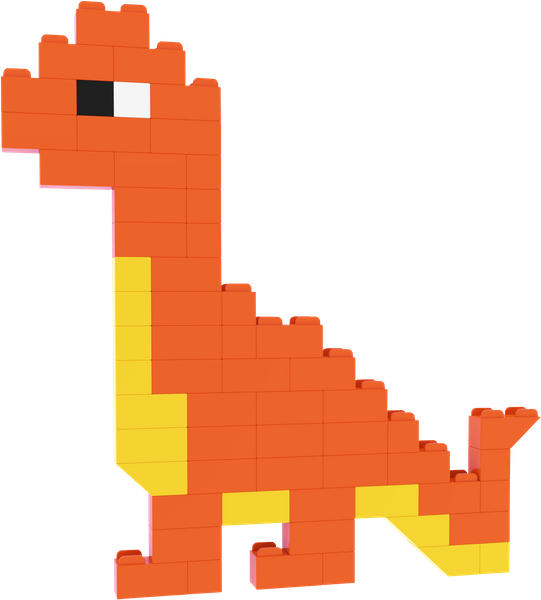 Klocki konstrukcyjne dinozaury 750 el. – Little Architect 5+