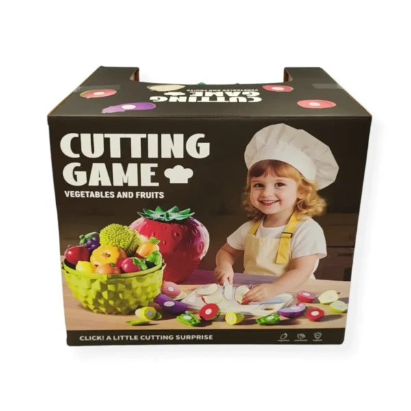 Truskawka - zabawki do krojenia owoce warzywa 26 el. – Jinkee 3+