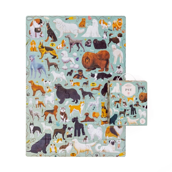 Puzzle CzuCzu Puzzlove Psy 40 elementów 48x68 cm 3+