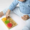Puzzle sensoryczne kółeczka dla niemowląt 6m+ – Mom's Care