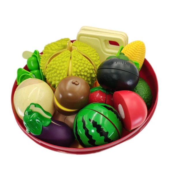 Czerwone jabłko - woce i warzywa do krojenia 29 elementów – Jinkee 3+