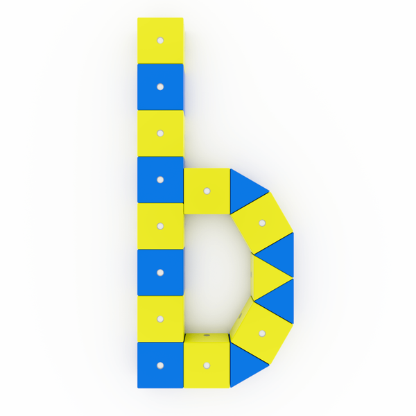 WABI Magnetic Blocks Educational Set 120 el. + WABI Pad magnetic tray