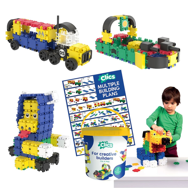 Clics Bucket 10-in-1 275 el. - Construction blocks