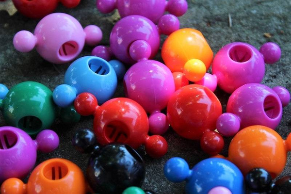 Klocki konstrukcyjne Loowi - Zestaw Red 125 el.