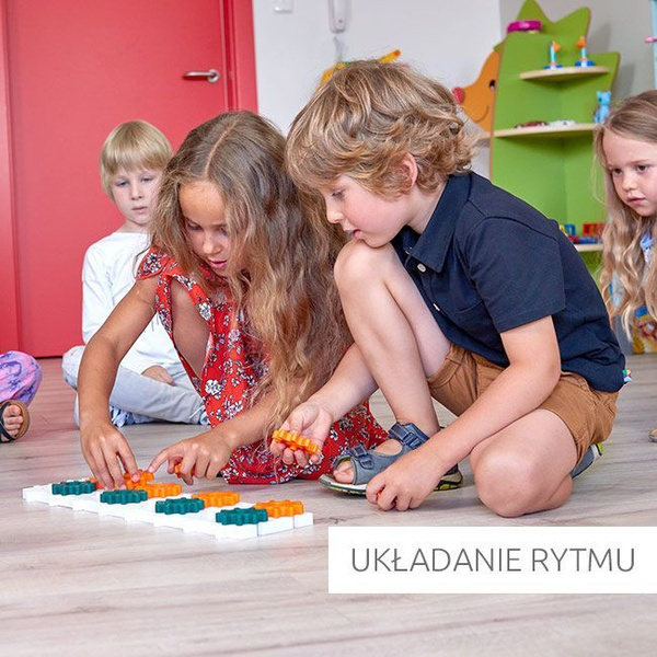 Zestaw Klocki Korbo EDU Code Music 128 el. + Książka z kartami pracy 27 x A4