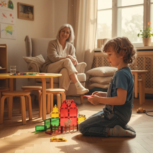 Klocki magnetyczne farma 26 el. – Magnetic Tiles 3+