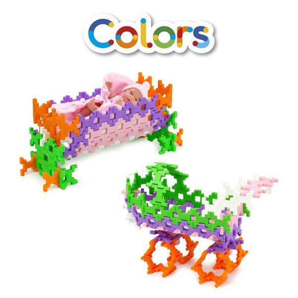 Incastro Pastel Maxi Pink 100 el. - Construction blocks