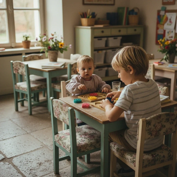 Sensoryczna tęcza - zestaw puzzli sensorycznych - dotyk, kształt - 45 el. 1+