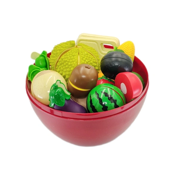 Czerwone jabłko - woce i warzywa do krojenia 29 elementów – Jinkee 3+