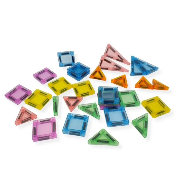 Mini Magnetic Tiles 30 pcs in Tin Box – Magnetic Mini Tiles 3+