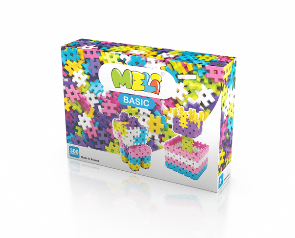 Meli Basic Pink 300 el construction blocks.