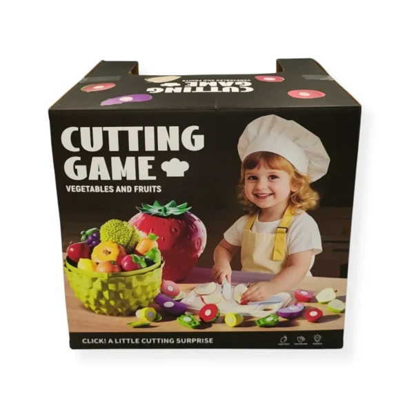 Zielone jabłko - Warzywa do krojenia dla dzieci 28 el. – Jinkee 3+