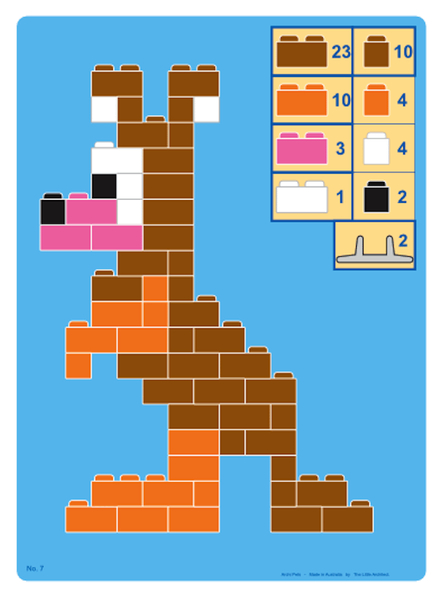 Little Architect - ArchiPets 630 el. - Educational blocks