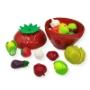Truskawka - zabawki do krojenia owoce warzywa 26 el. – Jinkee 3+