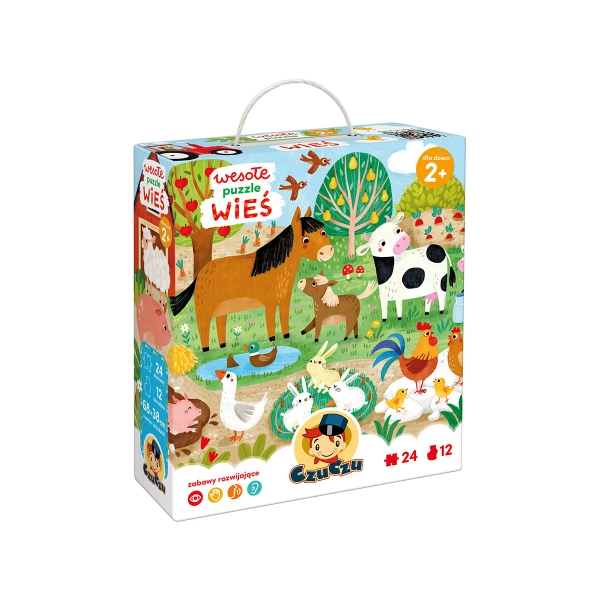 Puzzle CzuCzu Wesołe puzzle Wieś dla maluchów 2+
