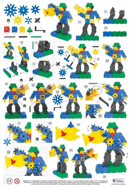 Morphun GearPhun Games and Plays 186 el. - Construction blocks