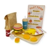 Wooden Fast Food Burger Play Set with Accessories – Kabi 3+