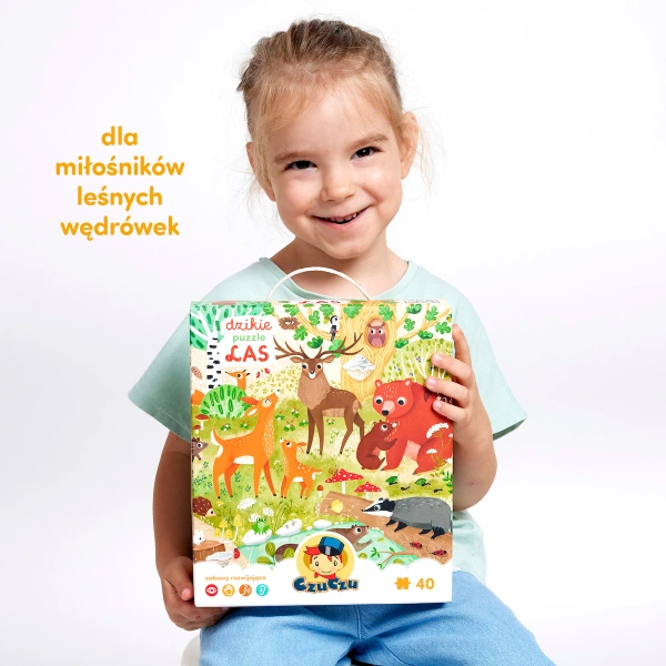 Puzzle CzuCzu Dzikie puzzle Las zwierzęta leśne 3+