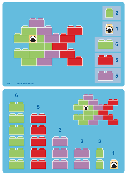 Little Architect Educational Blocks - Archi Pets Junior 350 el.