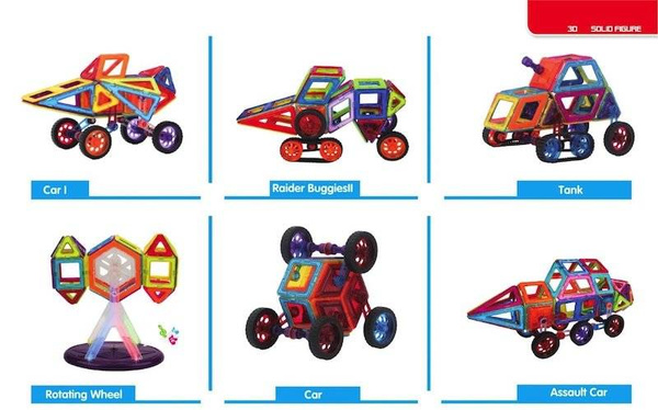 Magical Magnet 168 el. - Magnetic blocks