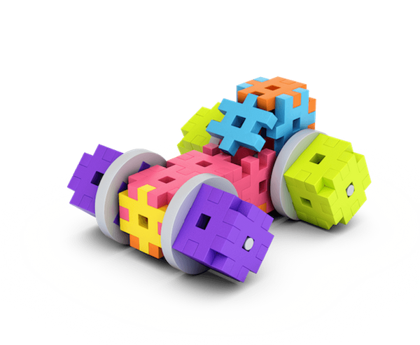 Klocki Meli Constructor Pink 100 elementów – zestaw 3+