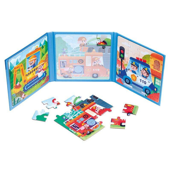 Magnetic puzzle book 3-in-1 - Occupations