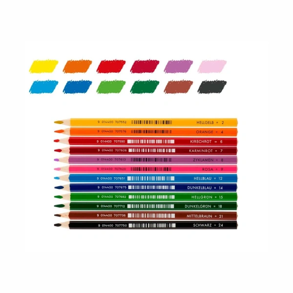 Jolly Supersticks Classic 144 szt. – duży zestaw kredek w drewnianym boxie 5+