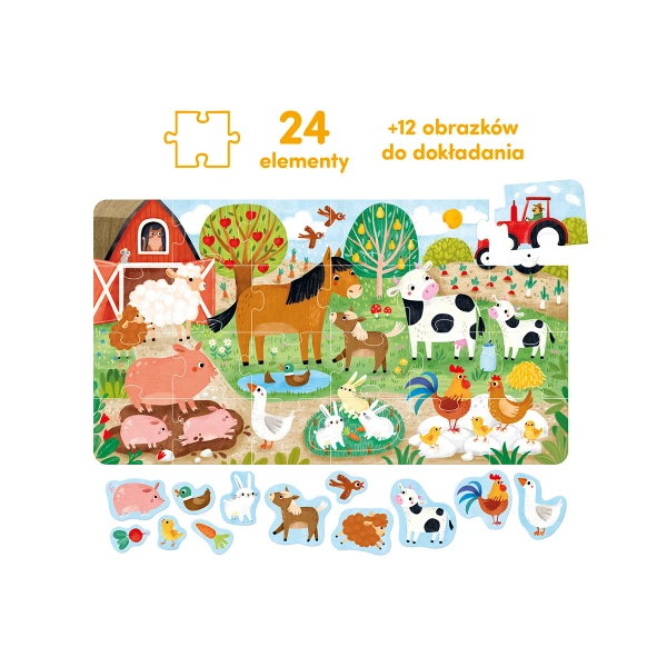 Puzzle CzuCzu Wesołe puzzle Wieś dla maluchów 2+