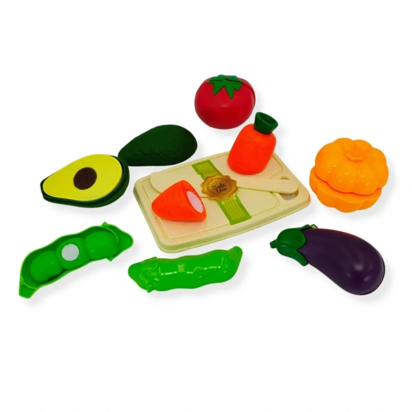 Cutting vegetables toy set with board – Jinkee 8 pcs 3+