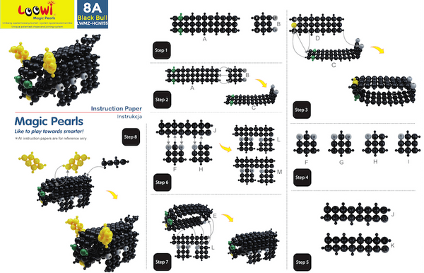 Klocki konstrukcyjne kulki 525 elementów – Loowi od 4 lat
