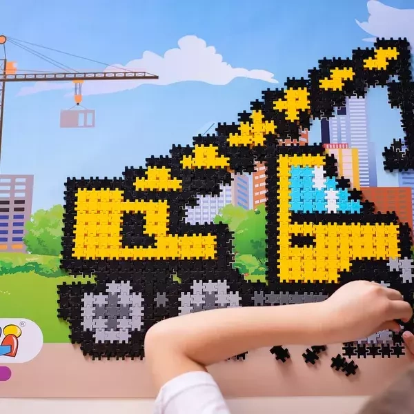 Meli Minis Build 2-in-1 Crane and Bulldozer blocks 500 el.