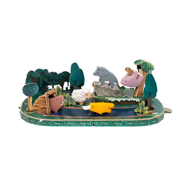 Magnetyczne figurki 3D zwierząt leśnych – Half Toys 3+