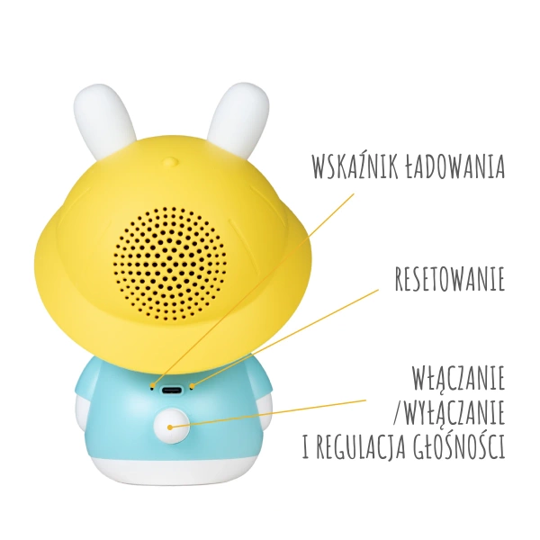 Króliczek Alilo Baby Bunny G9S BLUE - niebieski