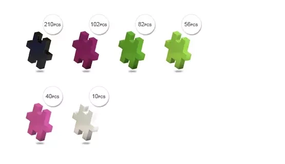 Meli Minis Shells 2-in-1 Snail and Turtle blocks 500 el.