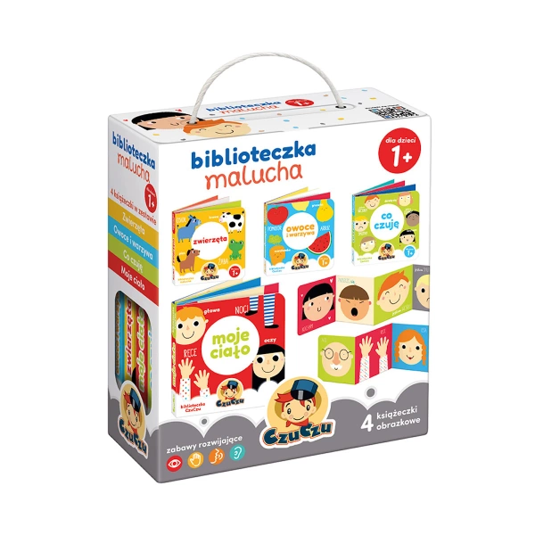 Biblioteczka malucha 1+ - 4 rozkładane książeczki