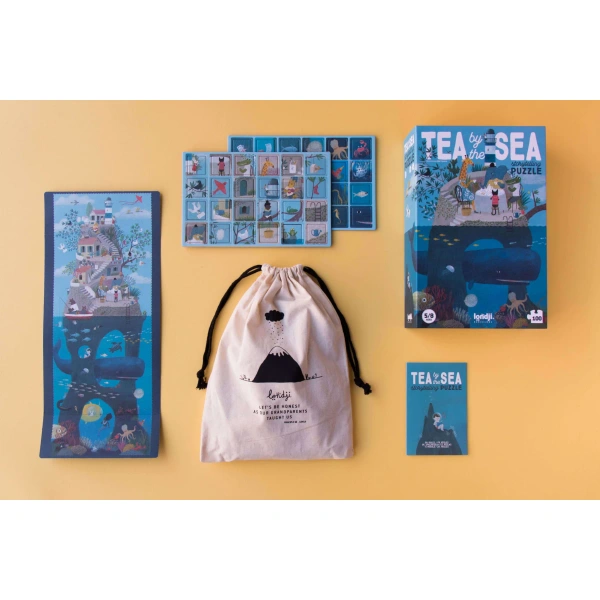Puzzle obserwacyjne Tea by the Sea dla dzieci – Londji 100 el.