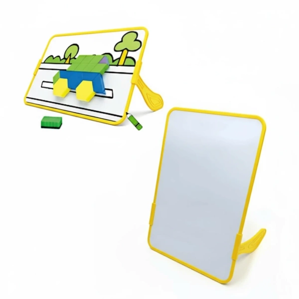 Tangram blocks - magnetic mosaic puzzle with board -