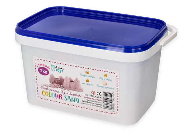 Set - ColourSand kinetic sand 2kg pink + molds and shovel