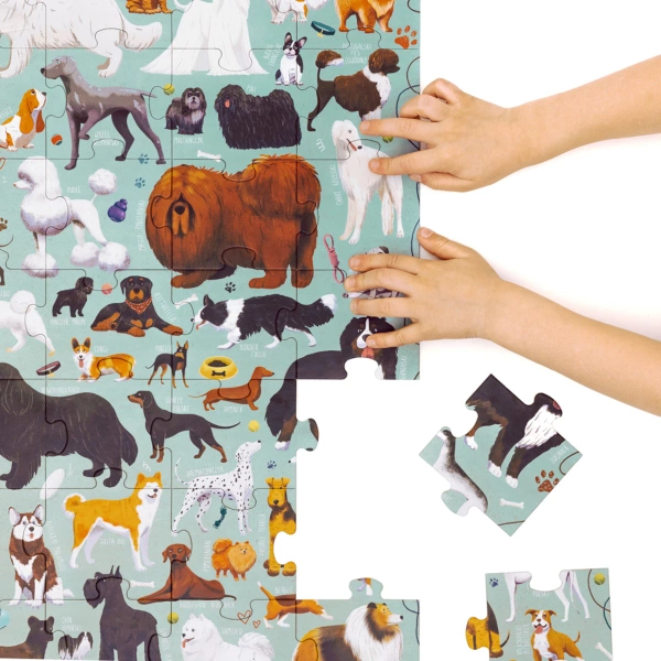 Puzzle CzuCzu Puzzlove Psy 40 elementów 48x68 cm 3+